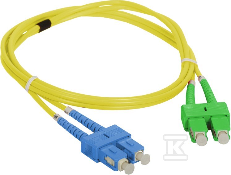 Patch cord SM SC/APC-SC duplex 9/125 - FOC-SCASC-9SMD-1